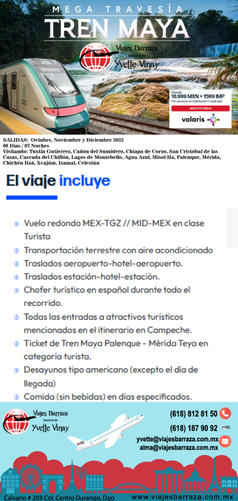 MEGA RECORRIDO TREN MAYA