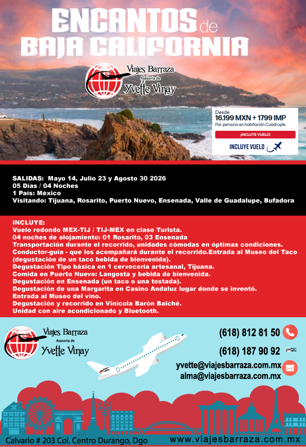 ENCANTOS DE BAJA CALIFORNIA