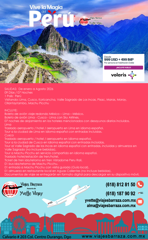 VIVE LA MAGIA DE PERÚ